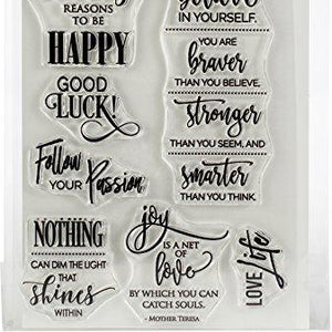 Penny Black Just Believe Clear Unmounted Rubber Stamp Set (30-470)