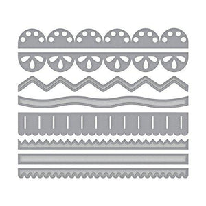 Spellbinders Shapeabilities Sew Sweet Trims by Tammy Tutterow Etched/Wafer Thin Dies