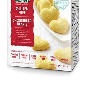 Orgran | Shortbread Hearts | 1 x 150g