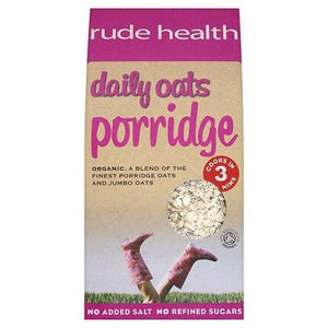 Rude Health Daily Oats Organic Porridge 500g X 4 (Pack of 4)