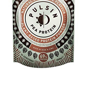 Pulsin Natural Chocolate Flavoured Protein Powder, 250 g