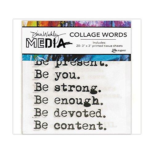 Ranger Collage Dina Wakley Media Word Pack