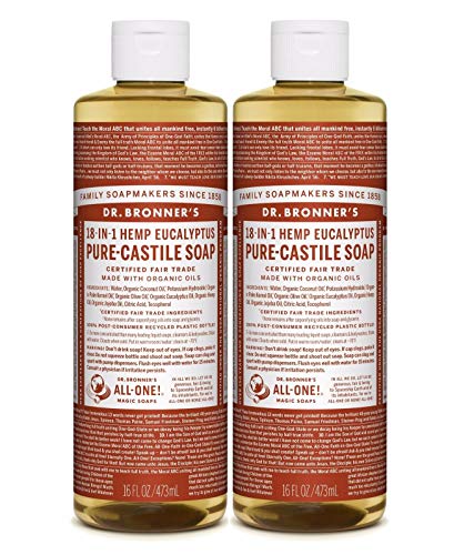 DR BRONNER SOAP LIQ CSTLE EUCALYPTUS, 16 OZ