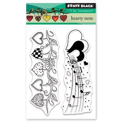 Penny Black Hearty Note Clear Stamps