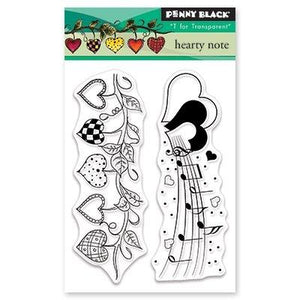 Penny Black Hearty Note Clear Stamps