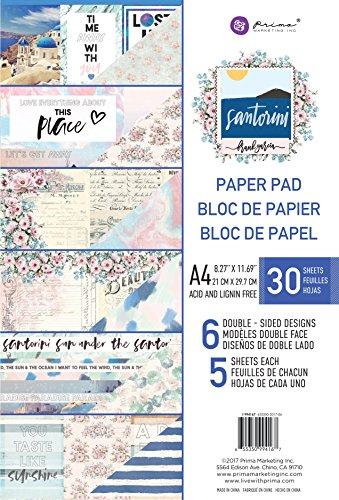 Prima Marketing Inc 655350994167 Santorini Paper Pad, Mixed Colors