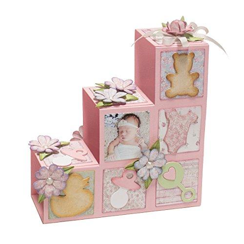 Spellbinders Shapeabilities Baby Step Block Card Etched/Wafer Thin Dies