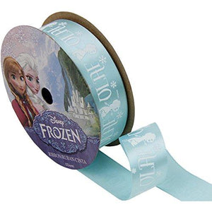 Offray Frozen Craft Ribbon, Olaf Silhouette, 7/8-Inch by 9-Feet