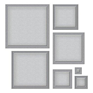 Spellbinders Nestabilities Scored and Pierced Squares Etched/Wafer Thin Dies