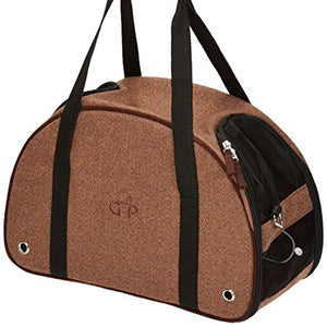 Gor Pets Kensington  Carrier Small (23X23X38Cm) Tweed Brown Herringbone | Gor Pets