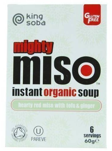 King Soba Org Miso Soup Tofu Ginger 60g (Pack of 2)