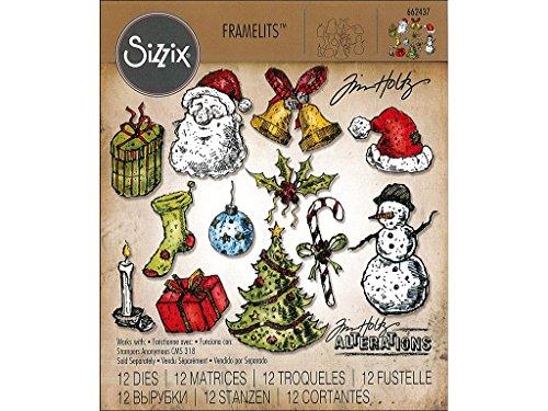 Sizzix SIZ662437 Tattered Christmas Tholtz Framelits Die