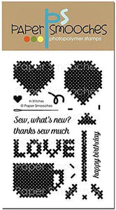 Paper Smooches Clear Stamps 4"X6" -In Stitches