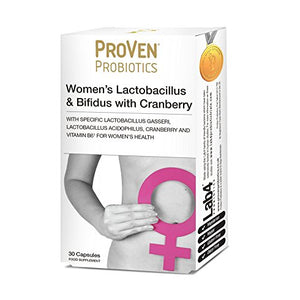 Proven Probiotics Lactobacillus & Bifidus, Cranberry & Vitamin B6 for Women