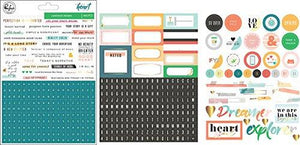 Pinkfresh Studio Let Your Heart Decide Cardstock Stickers 6"X8"-W/Gold Foil