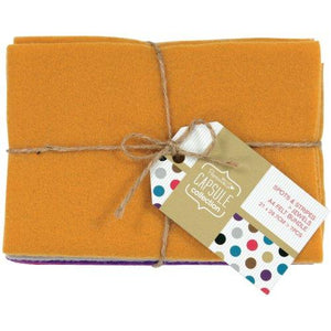 Papermania-7-Piece Spots/Stripes Jewels A4 Felt Bundle, 21 by 29.7cm