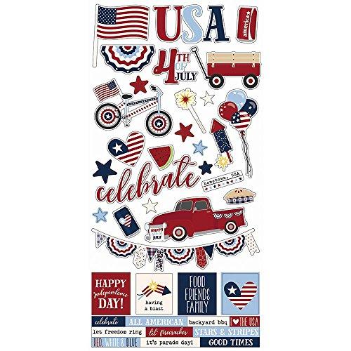 Simple Sets Hometown USA Cardstock Stickers 6"X12"