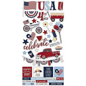 Simple Sets Hometown USA Cardstock Stickers 6"X12"