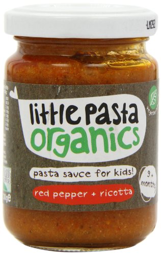 Little Pasta From 9 Months Organic Red Pepper and Ricotta Sauce Toddler and Kids Pasta Sauce 130 g