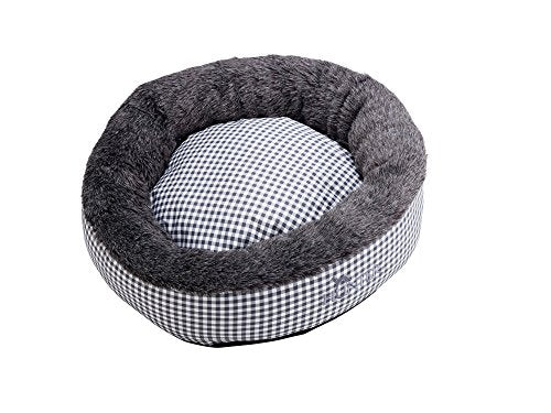 Cat- And Dog Bed Astana 50X50 Cm Grey Checked, With Plush | Hunter