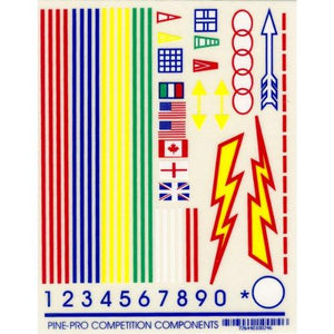 Pinepro Derby Decal, 4.875 by 3.875-Inch, Primaries