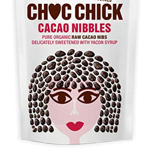 Choc Chick Cacao Nibbles sweetened with Yacon Syrup 60g • Organic Raw Cacao • Ethically Sourced