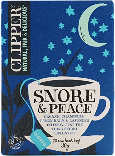 Clipper Snore & Peace - Lemon Balm & Lavender 20 Bags (Pack of 6)