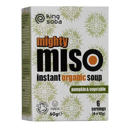 King Soba Org Miso Soup Pumpkin Veg 60g (Pack of 2)