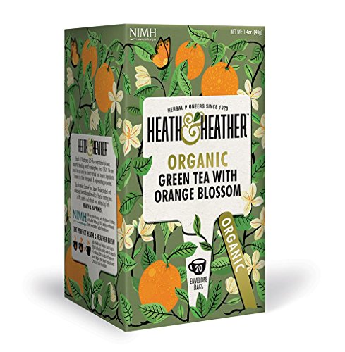 Heath & Heather Organic Green Tea & Orange Blossom (Pack of 6)