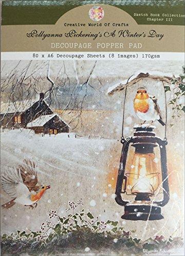 Pollyanna Pickering Sketchbook A6 Decoupage Pad 80/Pkg-Ch.3 A Winter's Day, 8