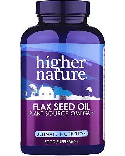 Higher Nature Flax Seed Oil 1000mg Capsules Pack of 180
