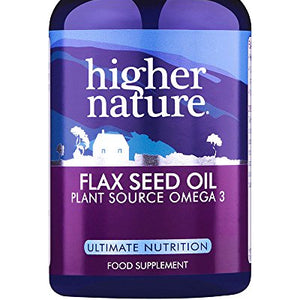 Higher Nature Flax Seed Oil 1000mg Capsules Pack of 180