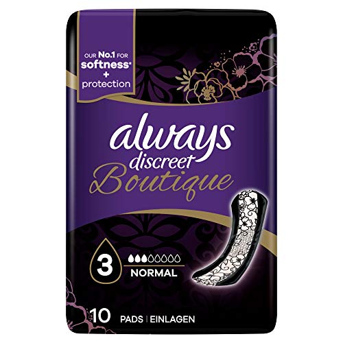 Always Discreet Boutique Pads Normal, Pack of 10