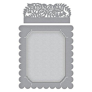 Spellbinders Shapeabilities Floral Photo Frame Etched/Wafer Thin Die