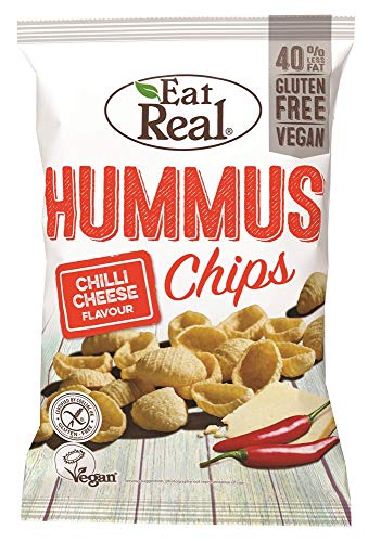 Eat Real Hummus Chips Chilli Cheese 45g (Pack of 12)