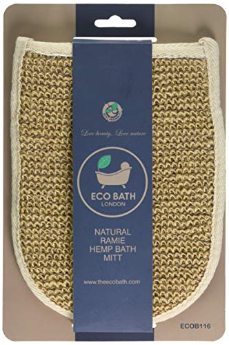 Eco Bath Natural Ramie Hemp Bath Mitt Single