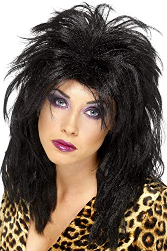 Smiffys 80's Popstar Wig - Black