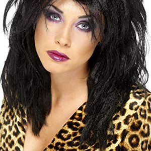 Smiffys 80's Popstar Wig - Black