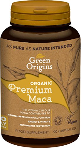 Green Origins Organic Premium Maca Capsules Pack of 90