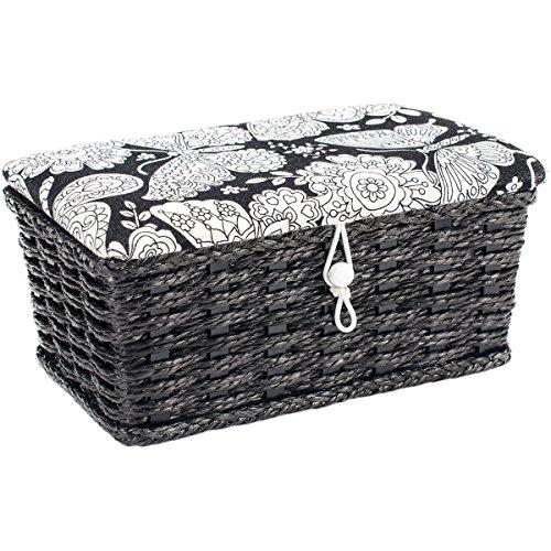 Sewing Basket Rectangle -7.5x4.5x3.25 Butterfly Print
