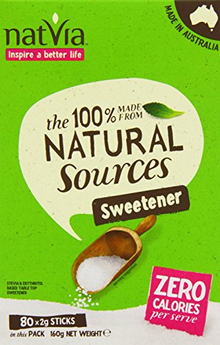 Natvia Sweetener 40sticks X 4 (Pack of 4)