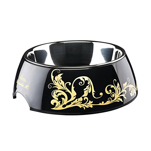 Melamine Bowl Ricarda M. 700 Ml Black/Gold  Pack Of 2 | Hunter