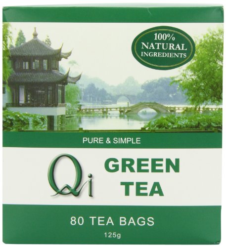 Qi Green Tea Tea Bags (Pack of 5, Total 400)