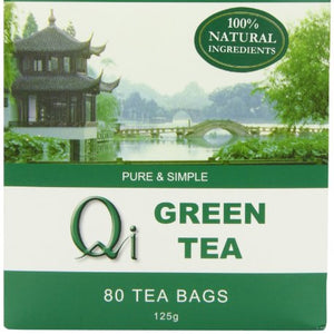 Qi Green Tea Tea Bags (Pack of 5, Total 400)