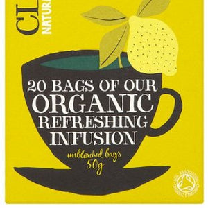 Clipper Organic Lemon & Ginger 20 Tea Bags (Pack of 6)