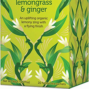 Pukka Lemongrass & Ginger, Organic Herbal Tea (4 Pack, 80 Tea bags)