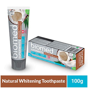 SPLAT Biomed Superwhite Coconut Toothpaste For Gentle Whitening 100g (PACK OF 1)