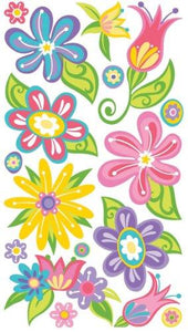 Sticko Sticko Classic Sticker, Small Fanciful Flowers