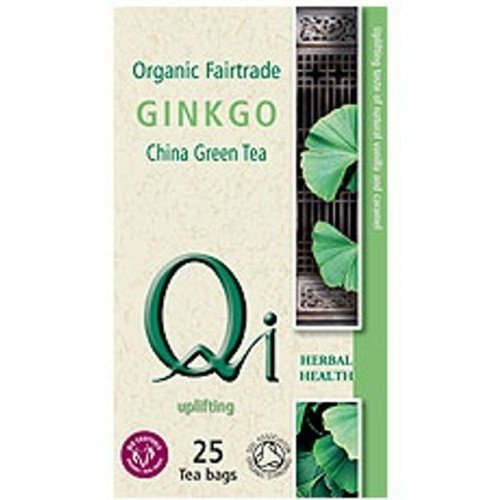 Qi Organic Green Tea & Ginkgo 25bag X 5 (Pack of 5)