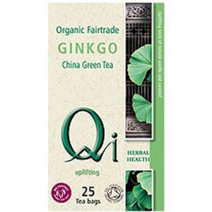 Qi Organic Green Tea & Ginkgo 25bag X 5 (Pack of 5)